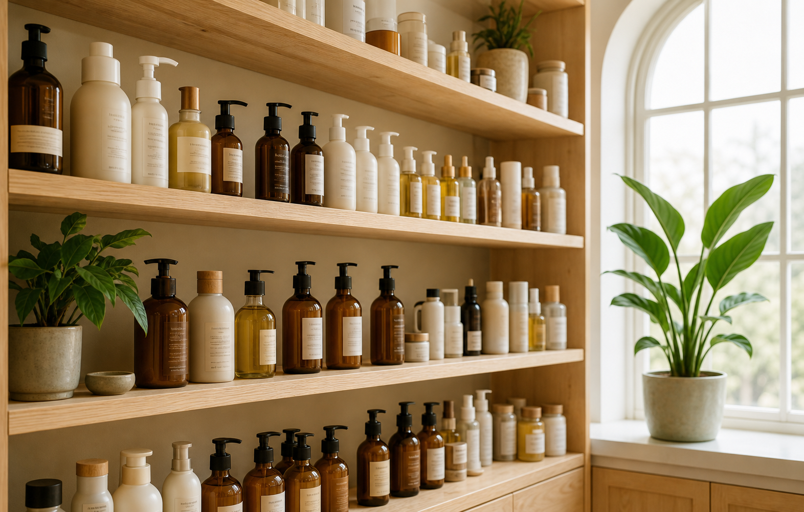 Modern retail shelf space